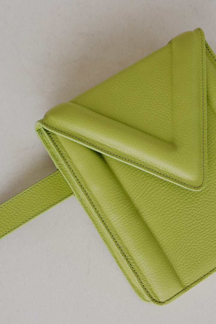 Belt Bag: Belt XL Lime Structured + M XL Lime Structured