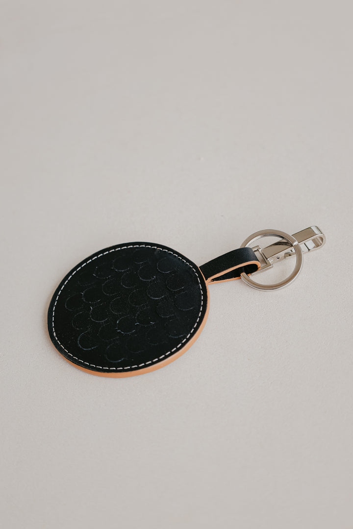 Keychain Scales | Stitched Tricolor Black