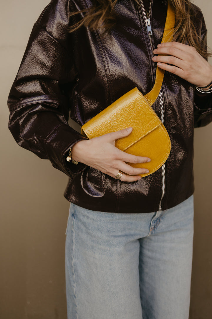 Belt Bag: Belt XL Citrine + Half Moon Citrine
