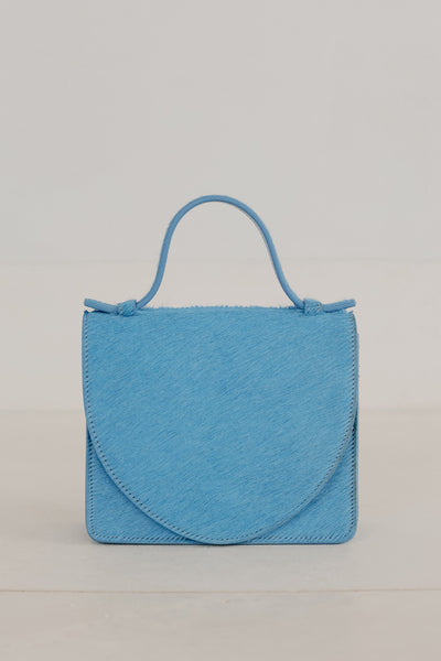 Micro Briefcase | Bleu Ciel Fur