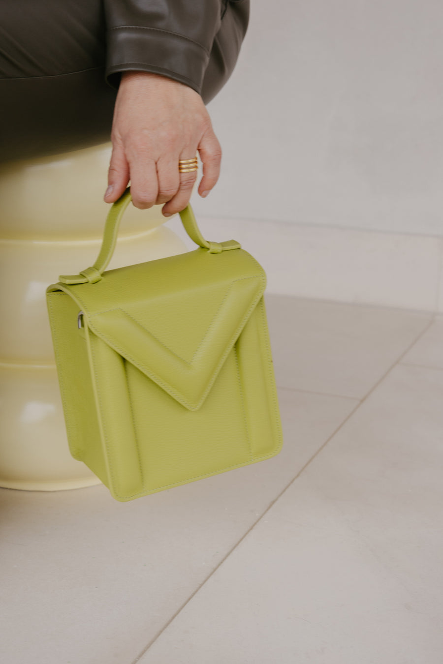 Boxbag | Lime Structured