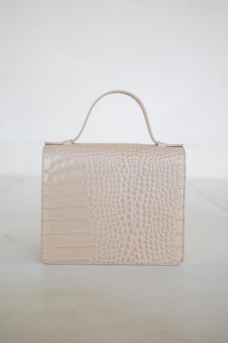 Mini Briefcase | Blush Croco