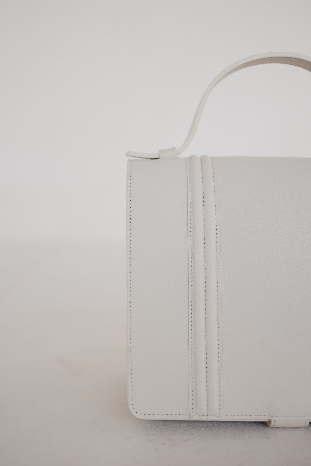 Mini Briefcase | Doublé White Structured