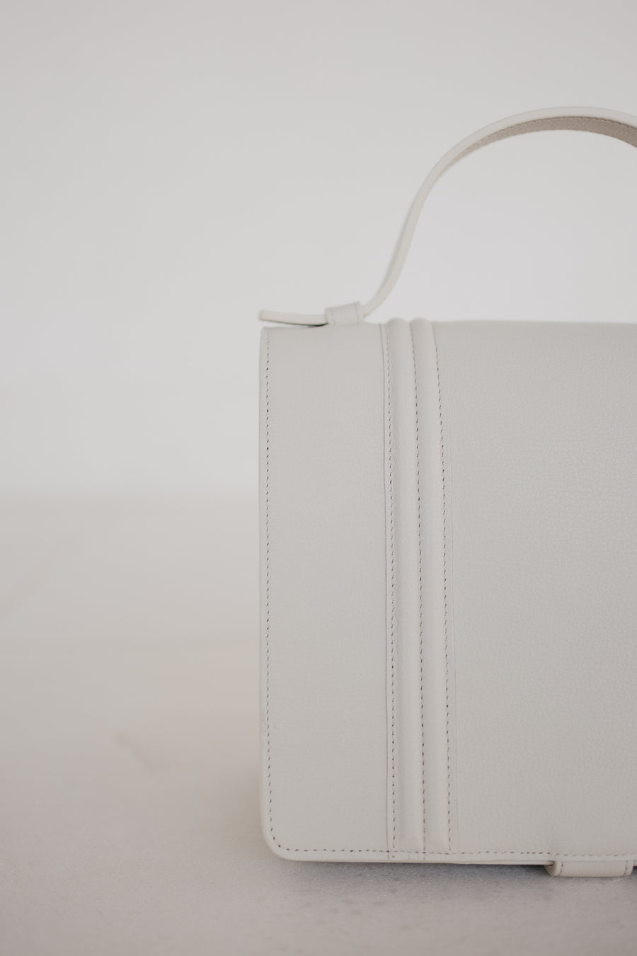 Mini Briefcase | Doublé White Structured