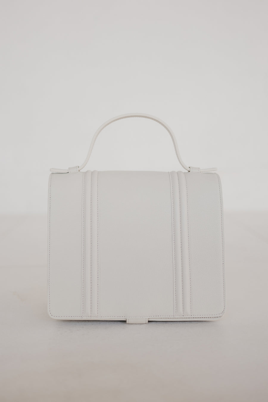 Mini Briefcase | Doublé White Structured