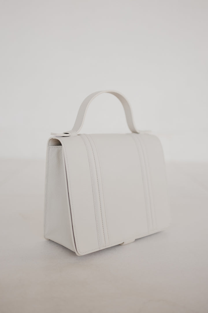 Mini Briefcase | Doublé White Structured