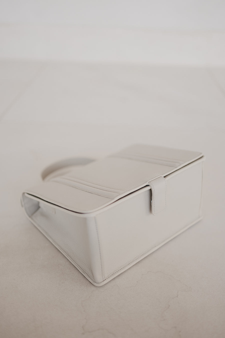 Mini Briefcase | Doublé White Structured