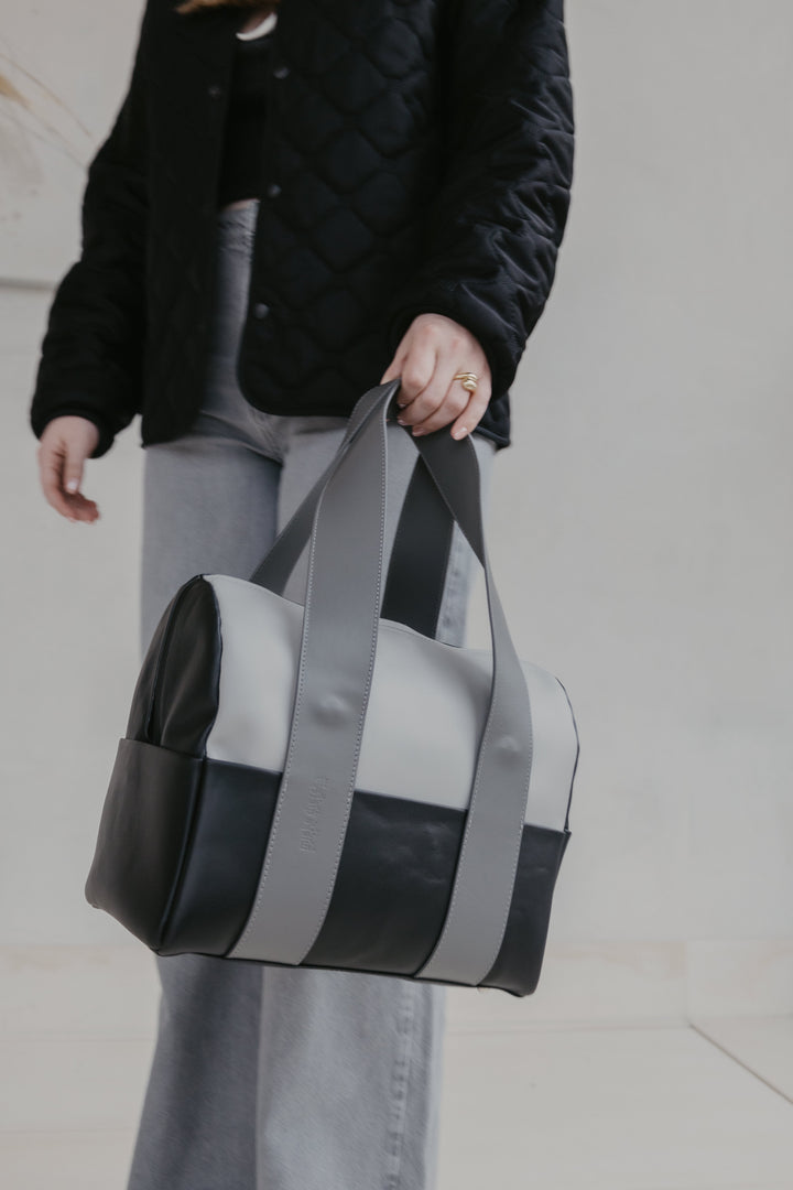 Mini Bowling Bag | Tricolor Grey