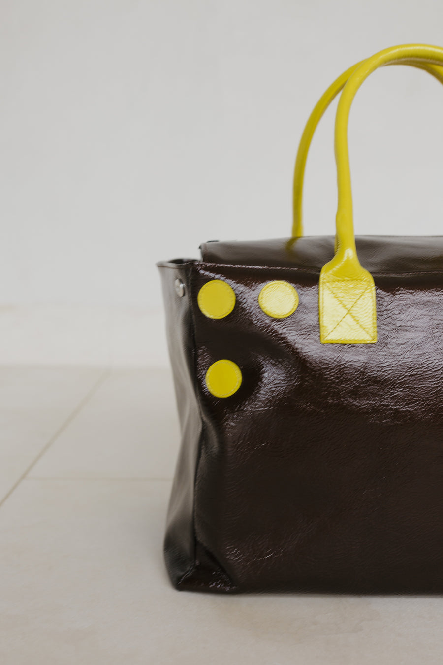 Grocery Bag | Chocolate / Limon Stone
