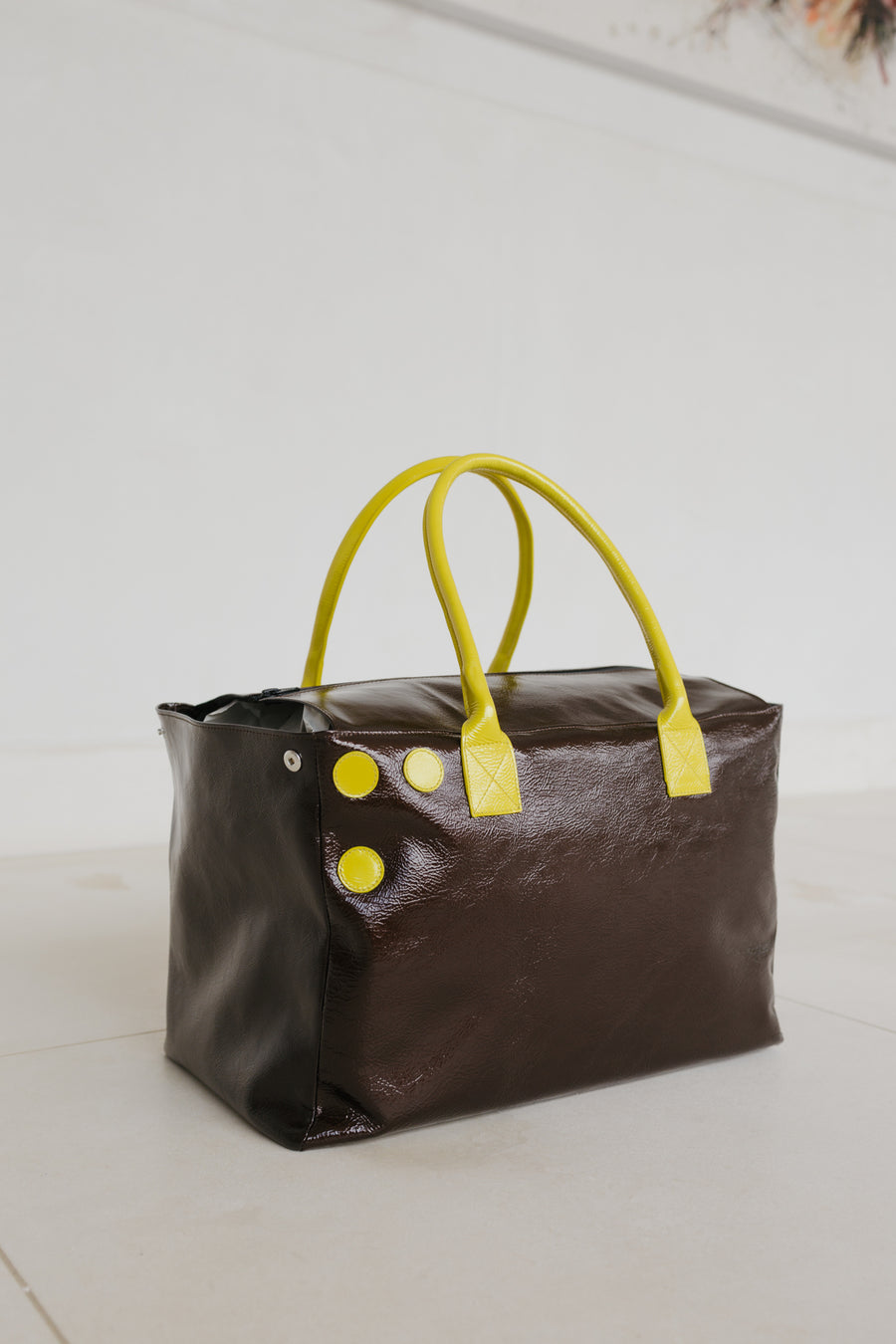 Grocery Bag | Chocolate / Limon Stone