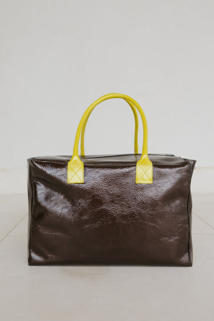 Grocery Bag | Chocolate / Limon Stone