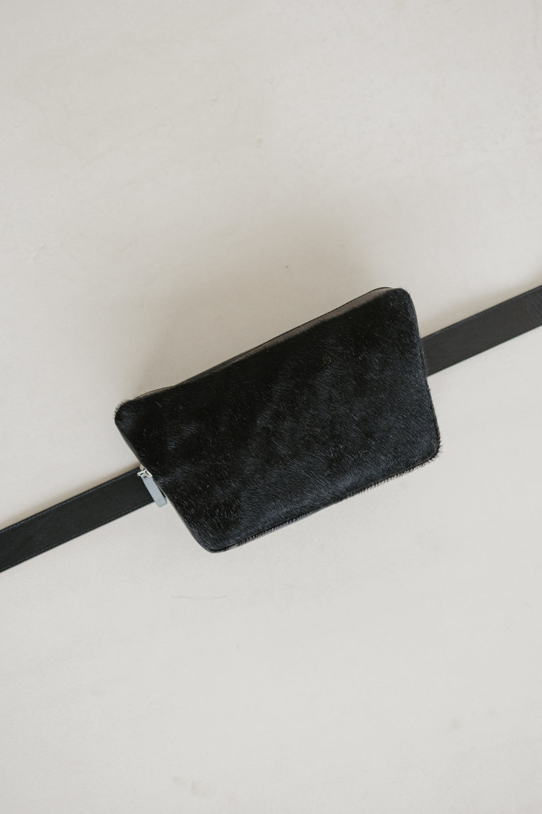 Belt Bag: Belt XL Black Pure + Trapezium Black Fur