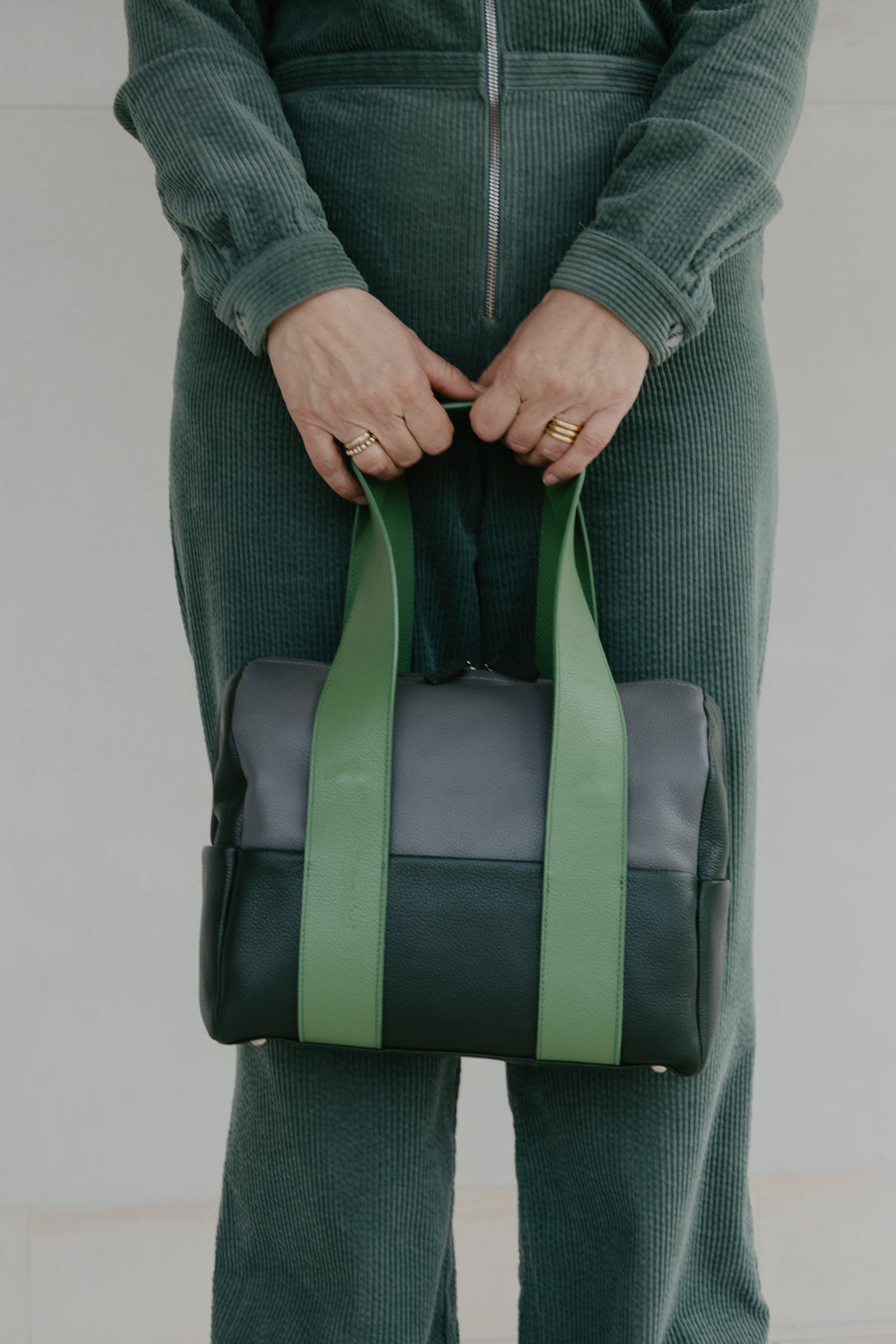 Mini Bowling Bag | Combi Forest - Grass - Grey