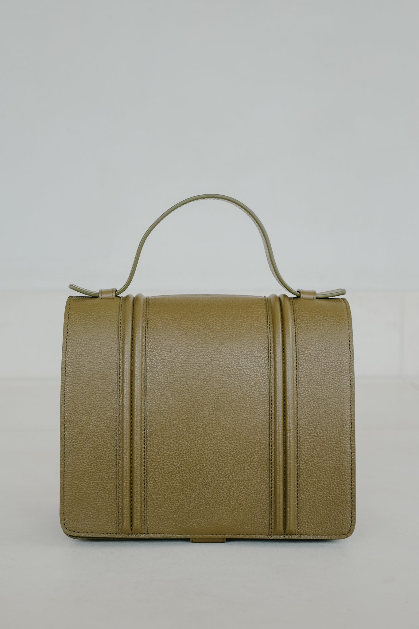 Mini Briefcase Doublé | Khaki Structured