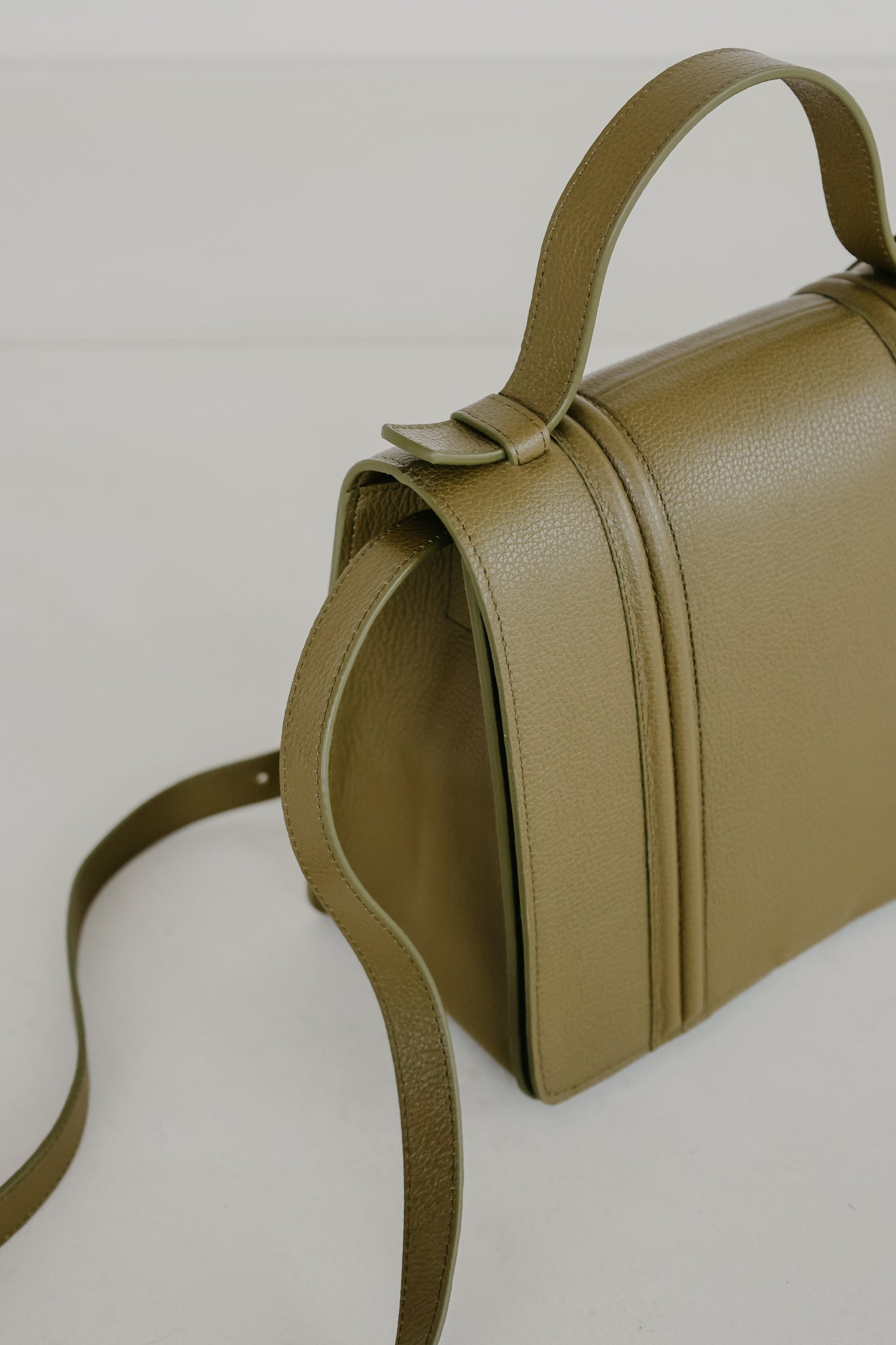 Mini Briefcase Doublé | Khaki Structured