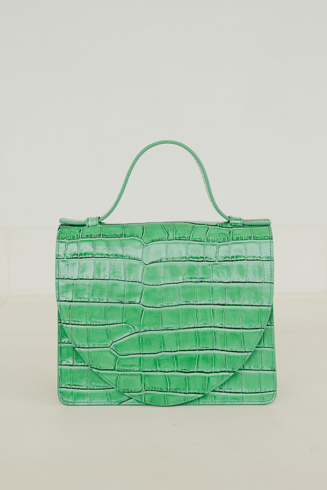 Mini Briefcase | Grass Croco