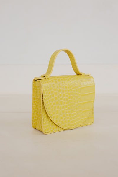 Micro Briefcase | Limon Croco
