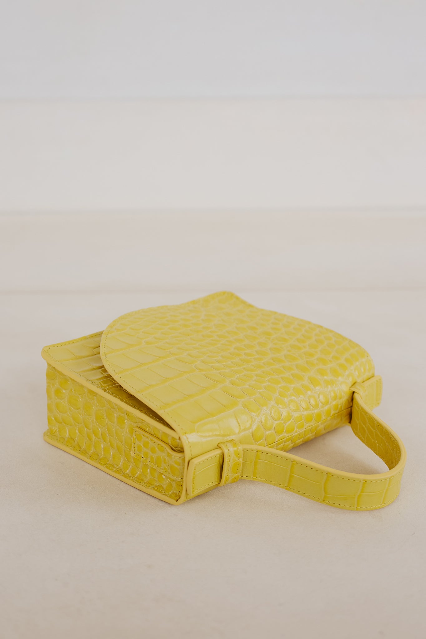 Micro Briefcase | Limon Croco