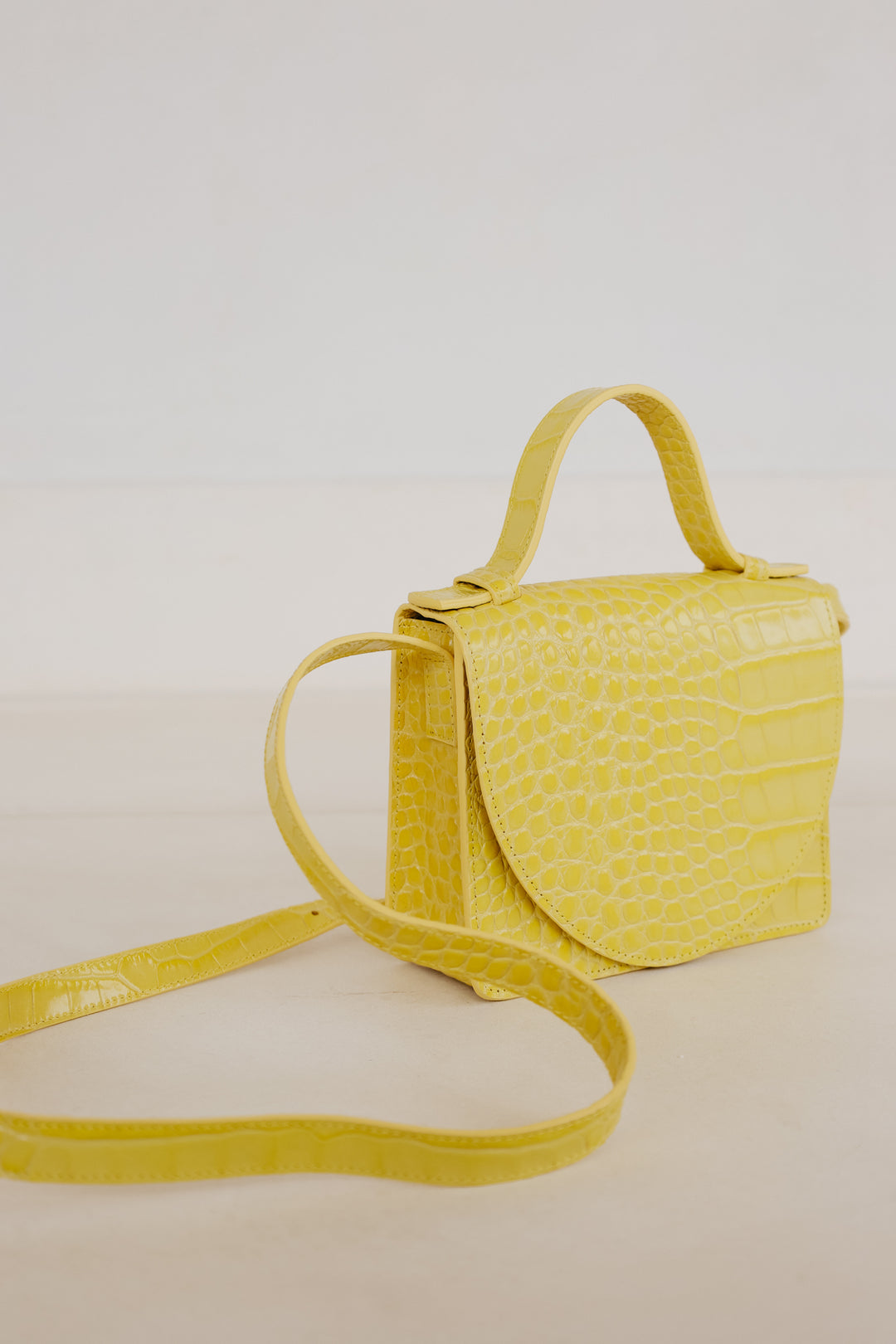 Micro Briefcase | Limon Croco