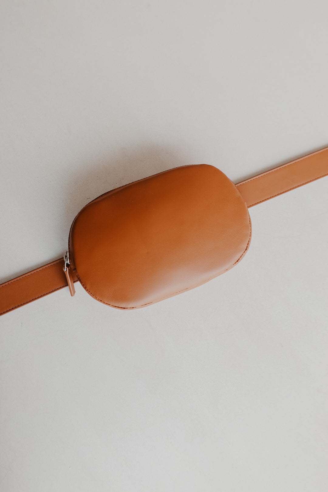 Belt Bag: Belt XL Light Cognac Pure + Oval Belt Light Cognac Pure