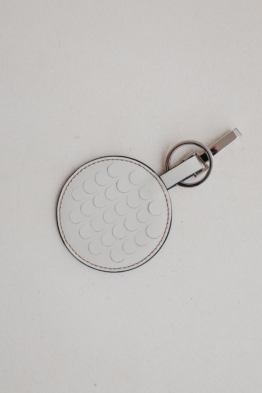 Keychain Scales | Stitched Tricolor White