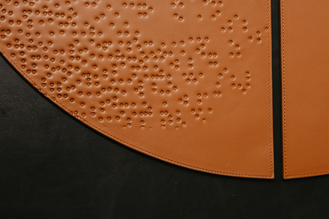 Placemat Set (4) Dots | Cognac