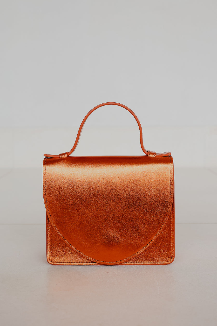 Micro Briefcase | Naranja Shimmer