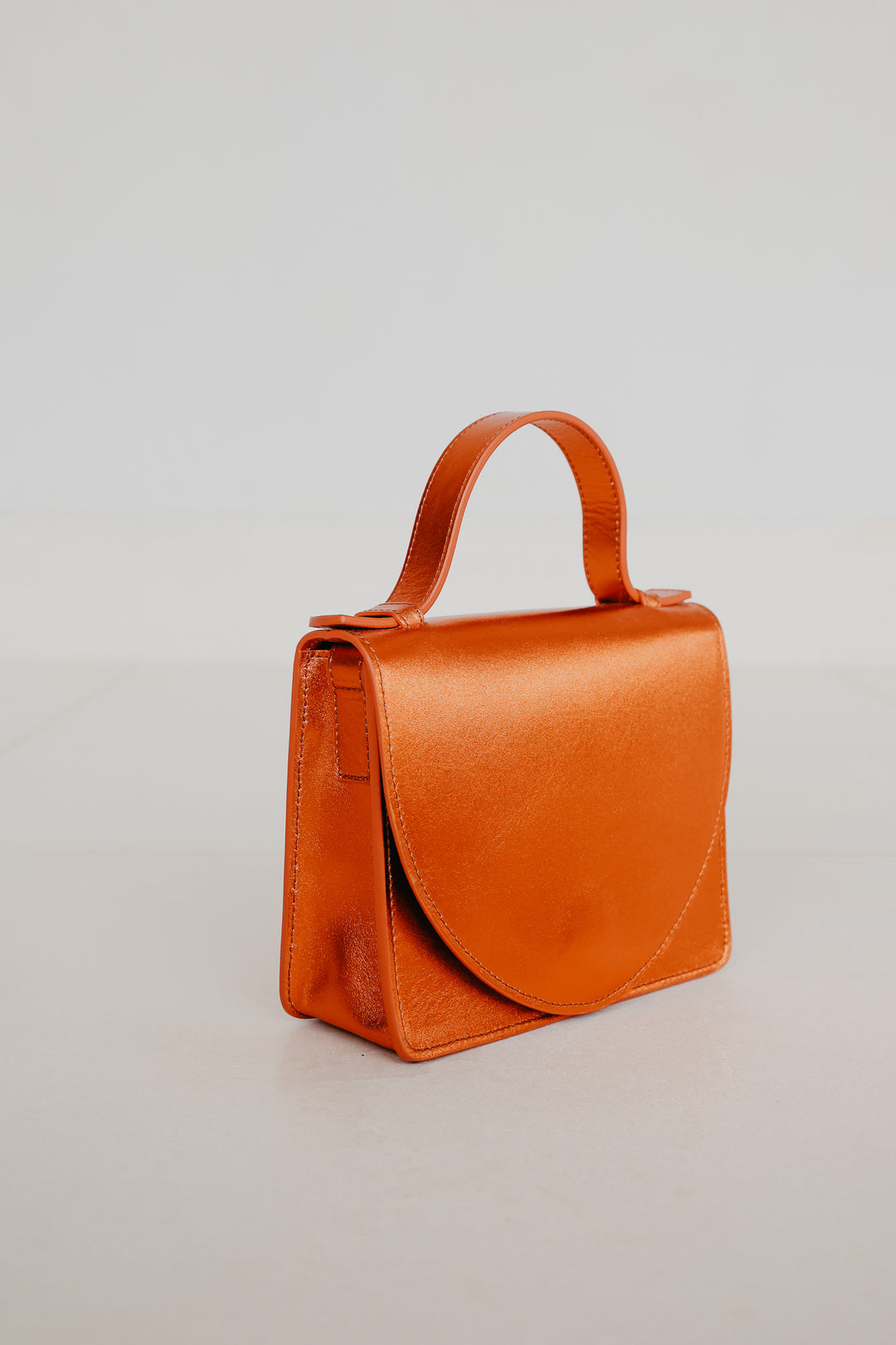 Micro Briefcase | Naranja Shimmer