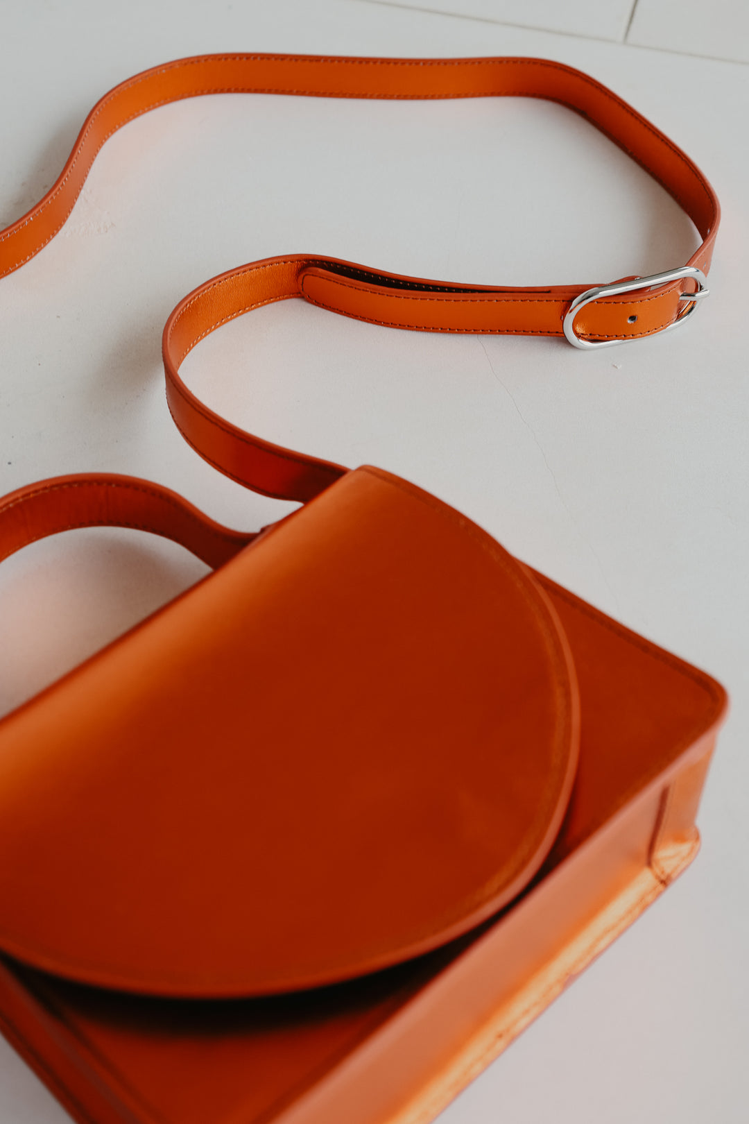 Micro Briefcase | Naranja Shimmer