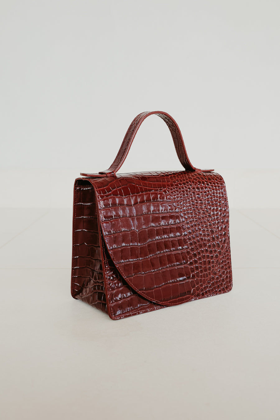 Mini Briefcase | Wine Croco