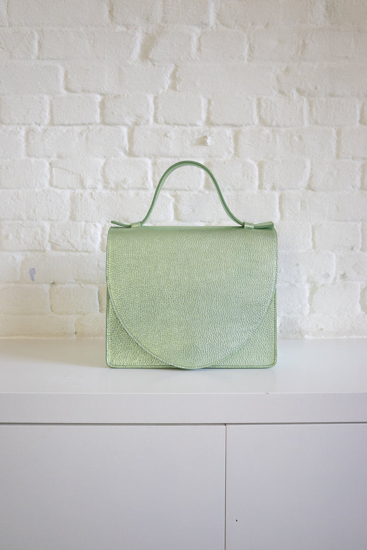 SS. Mini Briefcase Green Shimmer