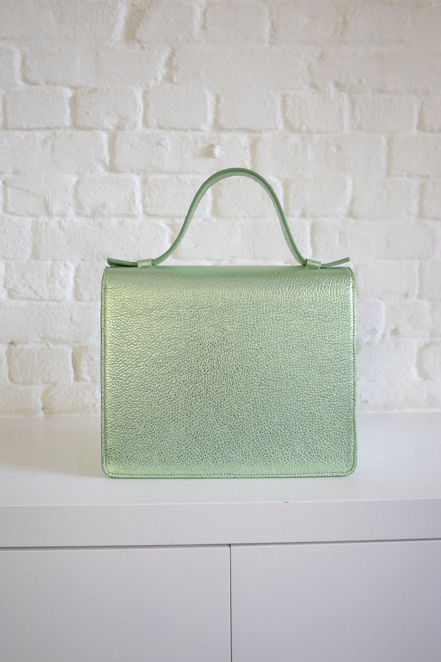 SS. Mini Briefcase Green Shimmer