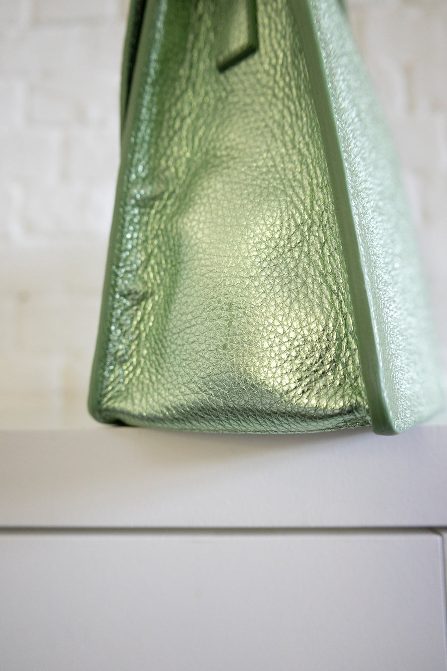 SS. Mini Briefcase Green Shimmer