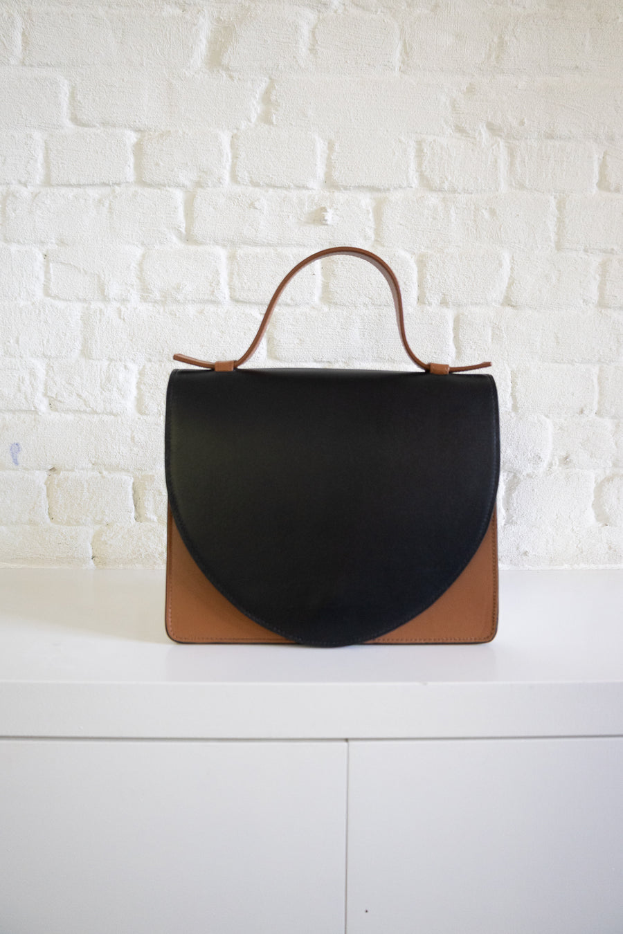 SS. Mini Briefcase Tricolor Cognac I