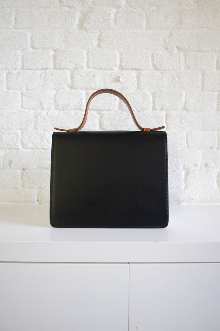 SS. Mini Briefcase Tricolor Cognac I