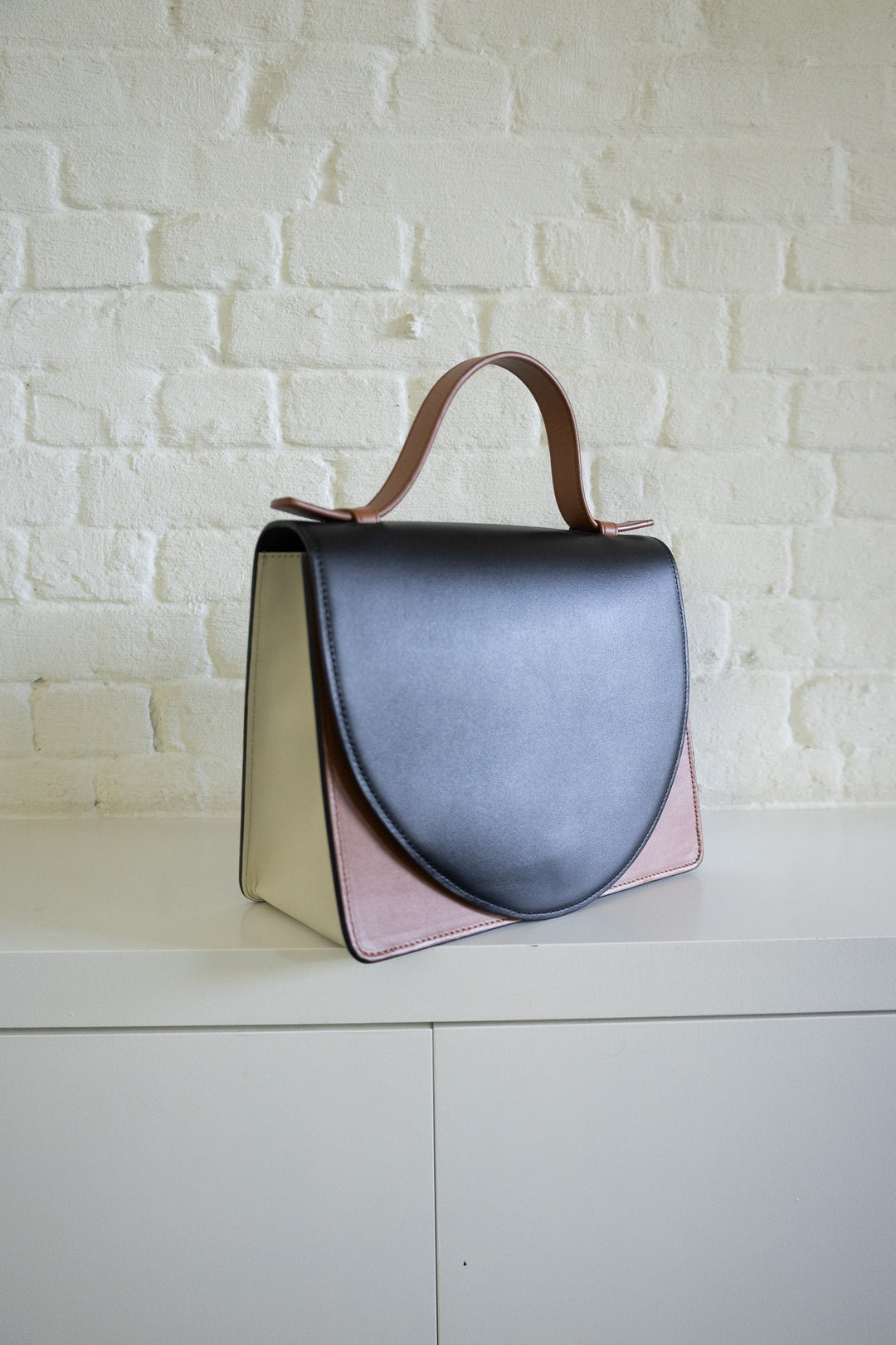 SS. Mini Briefcase Tricolor Cognac II
