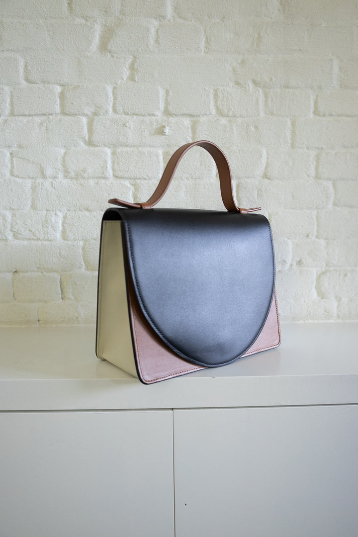 SS. Mini Briefcase Tricolor Cognac II