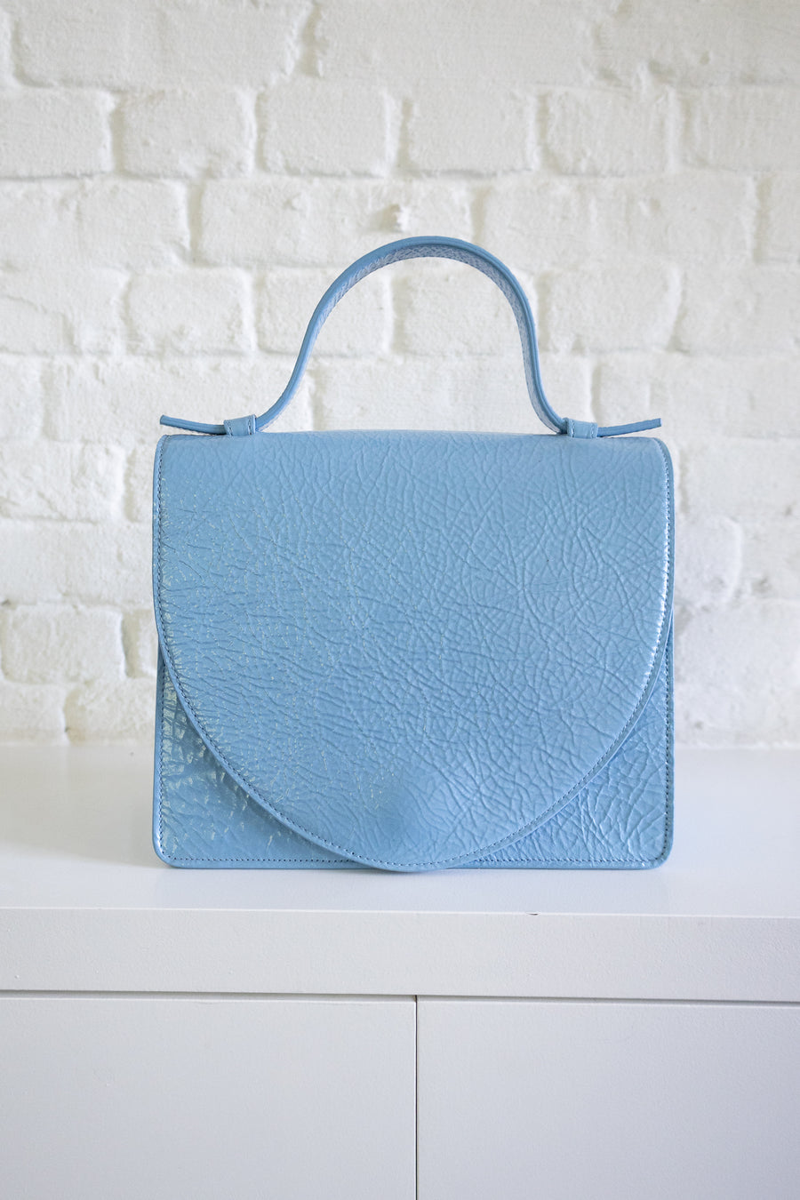 SS. Mini Briefcase Bleu Ciel Stone