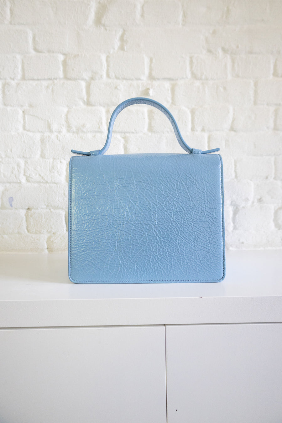 SS. Mini Briefcase Bleu Ciel Stone