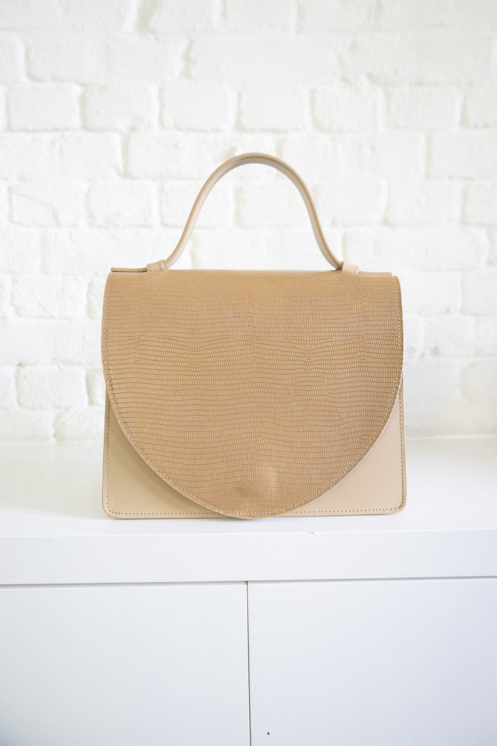 SS. Mini Briefcase Combi Beige Snake
