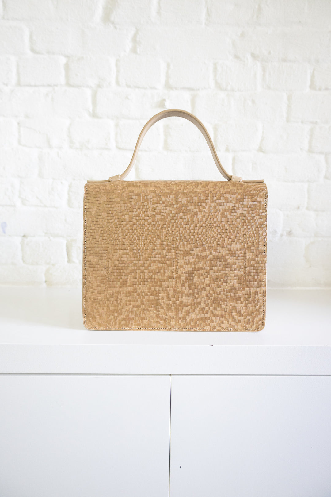 SS. Mini Briefcase Combi Beige Snake