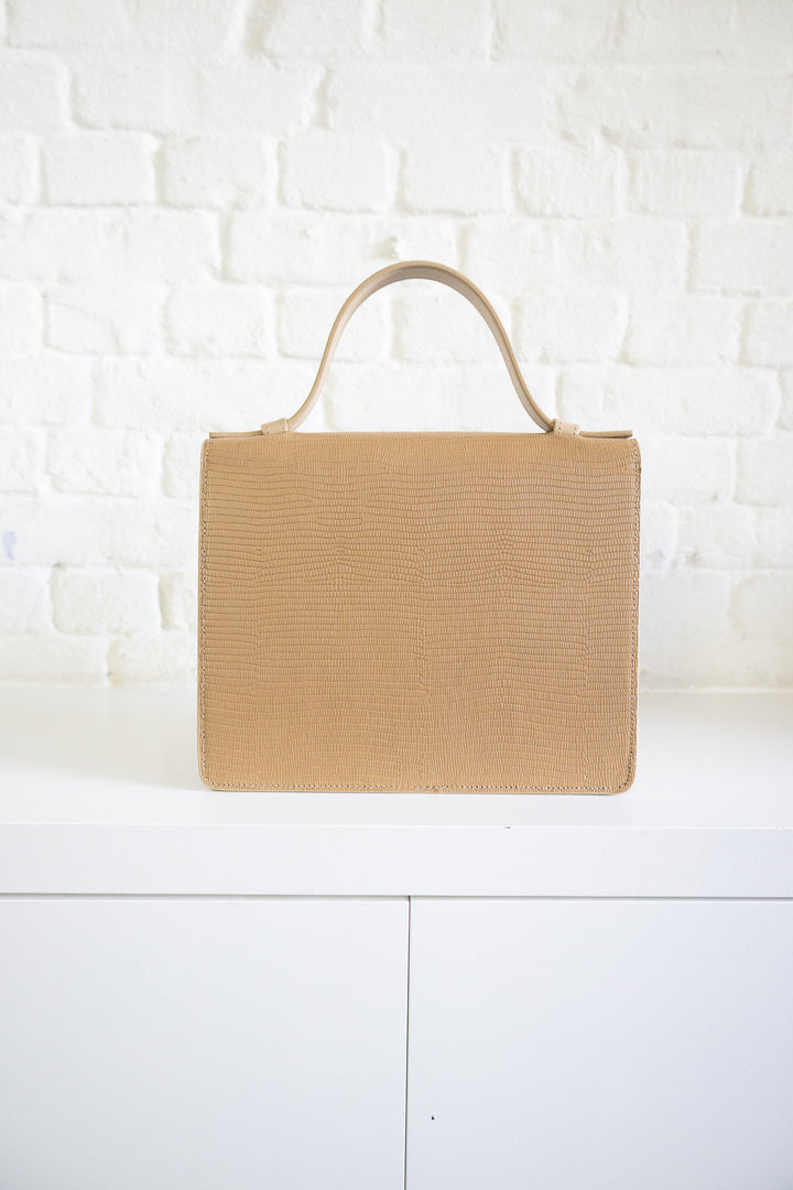 SS. Mini Briefcase Combi Beige Snake