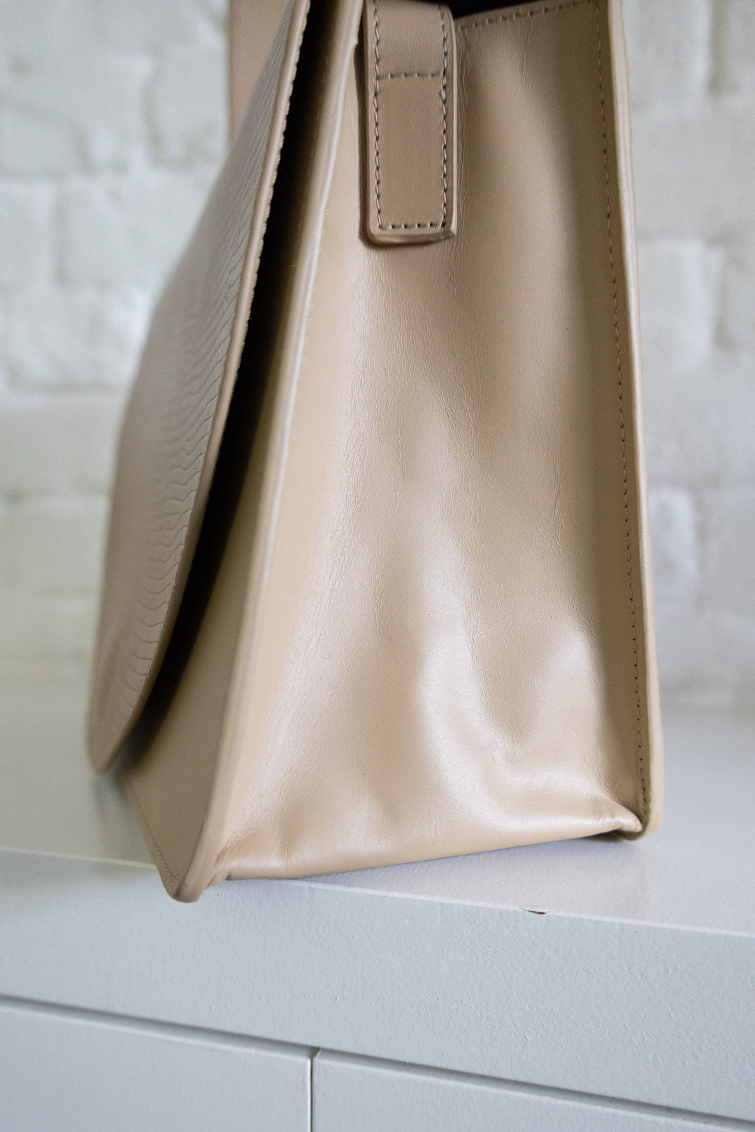 SS. Mini Briefcase Combi Beige Snake