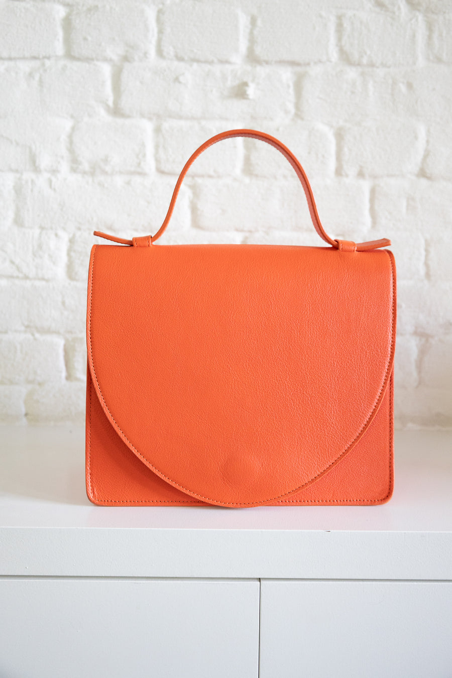 SS. Mini Briefcase Naranja Velvet