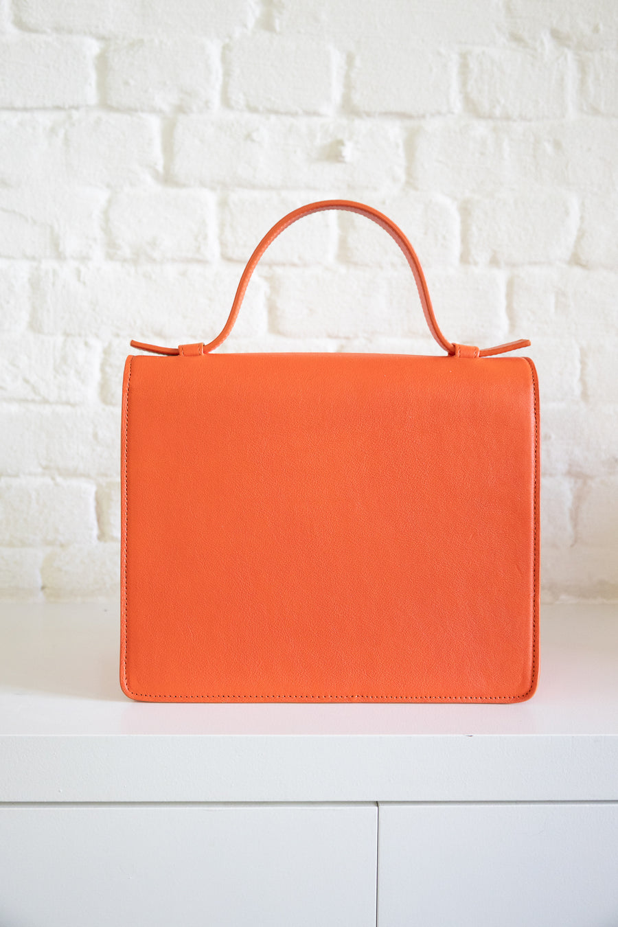 SS. Mini Briefcase Naranja Velvet