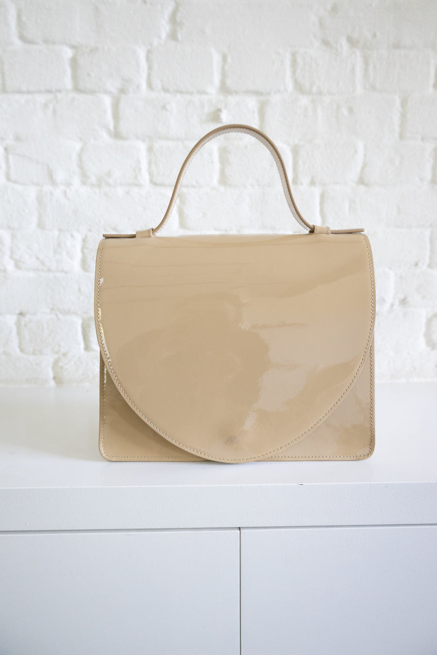 SS. Mini Briefcase Beige Laque