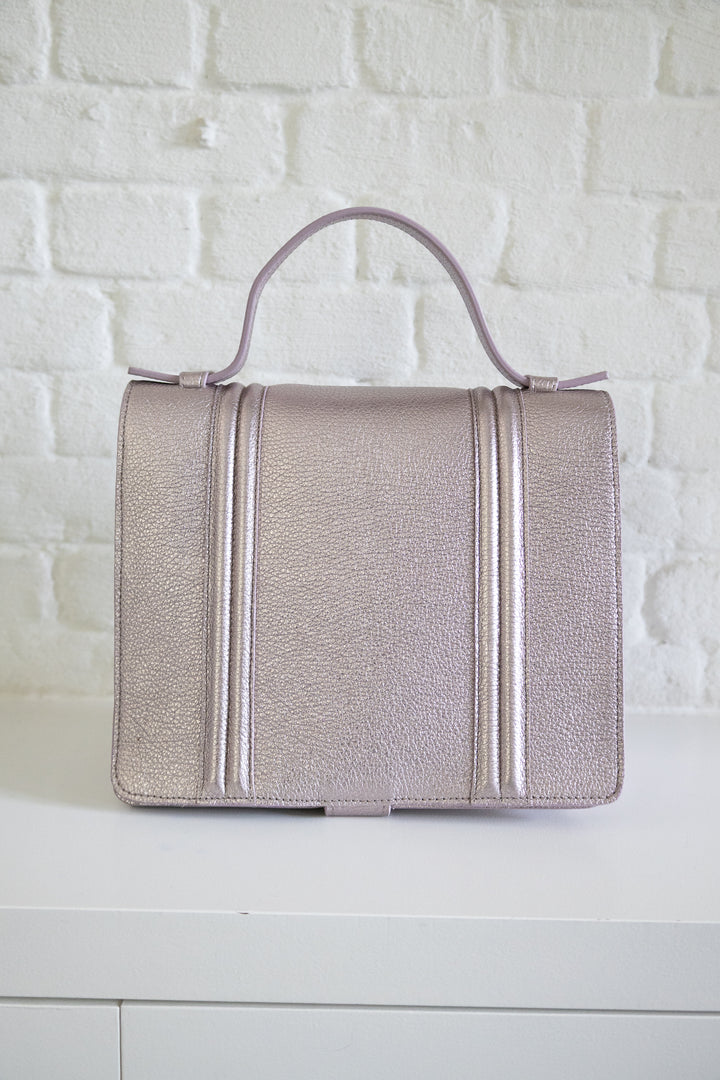 SS. Mini Briefcase Doublé Violet Shimmer