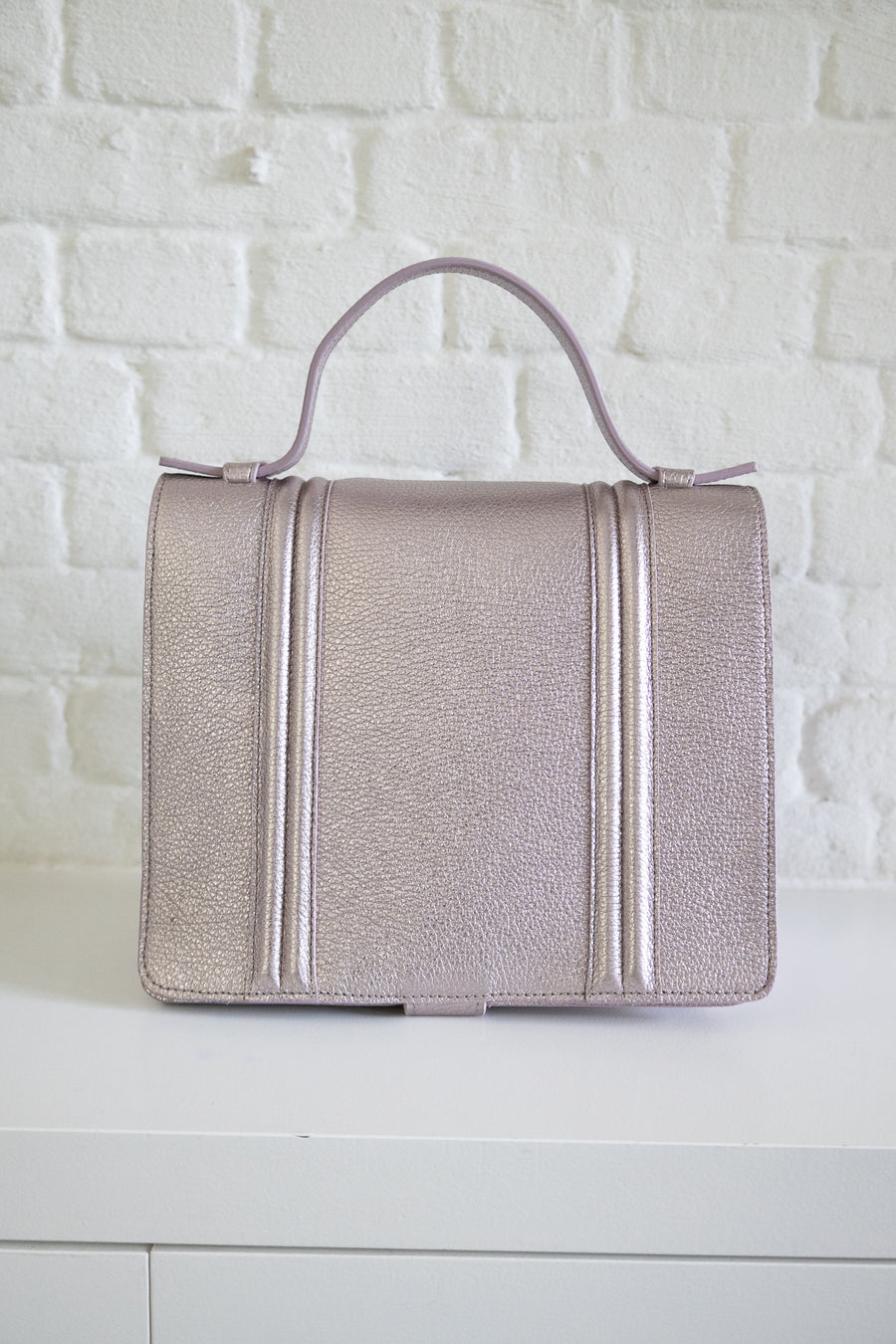 SS. Mini Briefcase Doublé Violet Shimmer