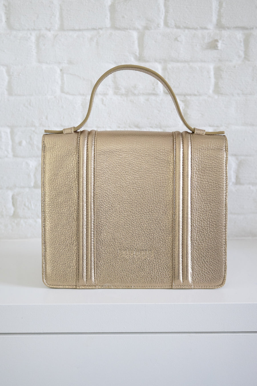 SS. Mini Briefcase Doublé Gold Structured