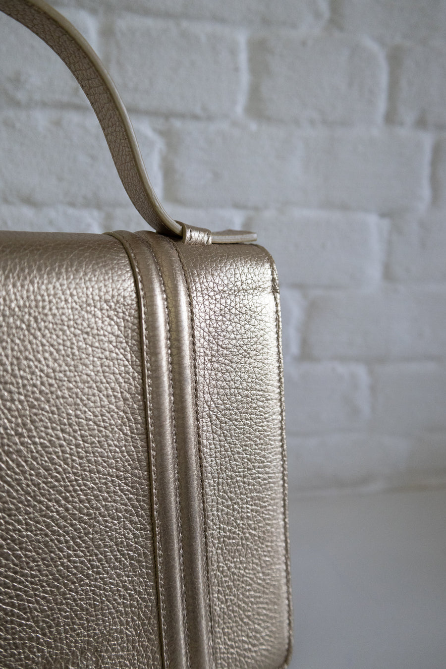 SS. Mini Briefcase Doublé Gold Structured